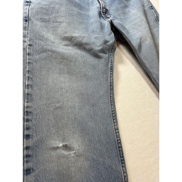 Levis 505 Jeans Mens 34x34 Red Tab Denim Reg fit Straight Leg WORN vintage 18 - Picture 2 of 4